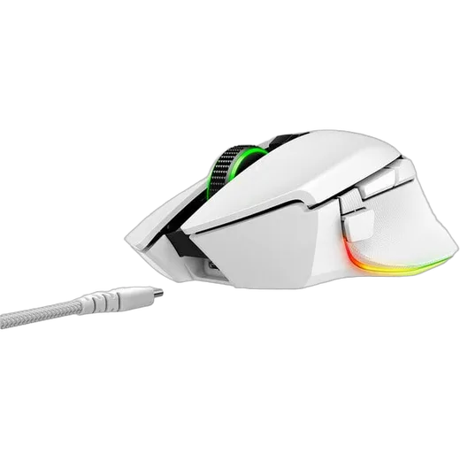Razer Basilisk V3 Pro - Sans-Fil - RGB - Blanc, vue 3