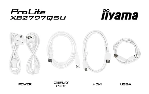 Iiyama Prolite XB2797QSU-W1 - 27" QHD 75Hz IPS 1ms Pivot Adaptive Sync, vue 9