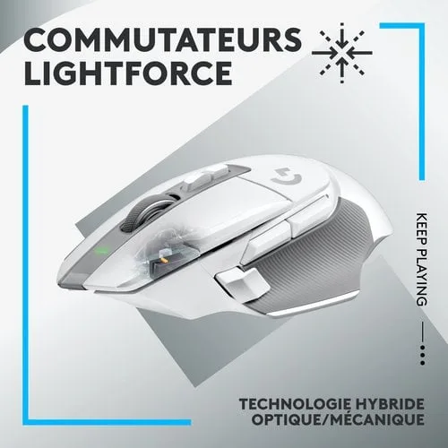 Logitech G502 X Lightspeed - Sans-Fil - Blanc, vue 9