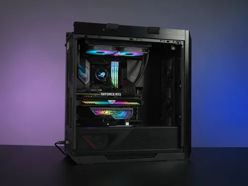 Asus XH01 ROG HERCULX Support carte grahique ARGB - Noir, vue 4