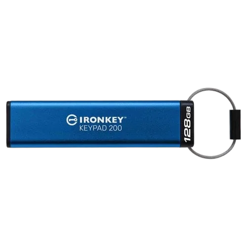 Kingston Clé 128Go Ironkey Keypad 200, vue 1