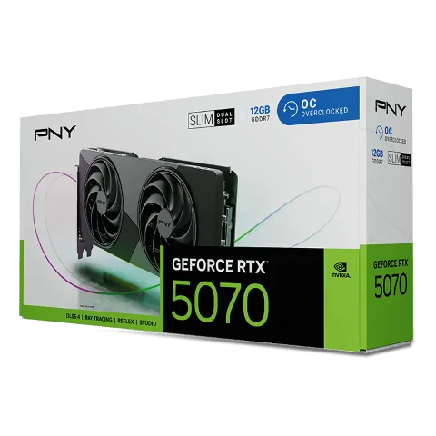 PNY GeForce RTX 5070 12Go Slim Dual Fan Overclocked