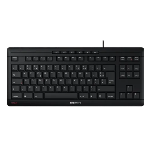 Cherry Stream Keyboard TKL - Membrane - Filaire - Noir