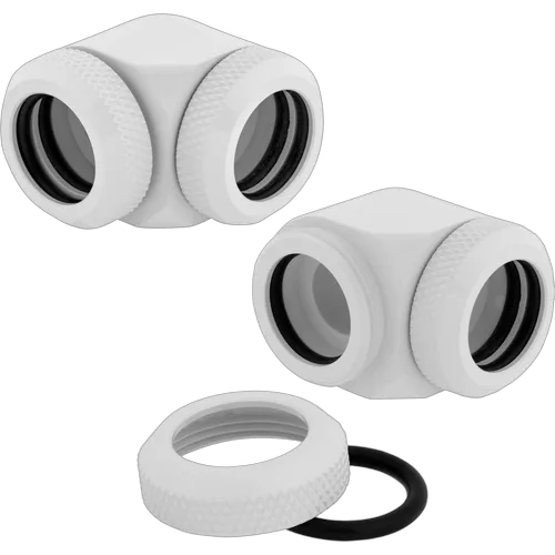 Corsair Fittings 90° Hydro X XF Hardline - 14mm Blanc (x2), vue 4