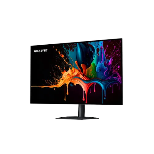 Gigabyte MO27Q28G - 27" WOLED QHD 280Hz Pivot HP USB-C Compatible G-Sync, vue 2