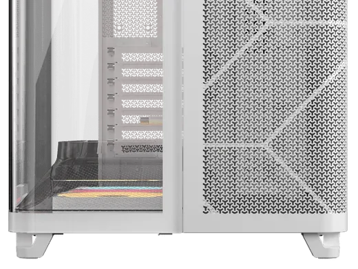 Corsair Air 5400 LX-R RGB Link Blanc + RM1000e, vue 5