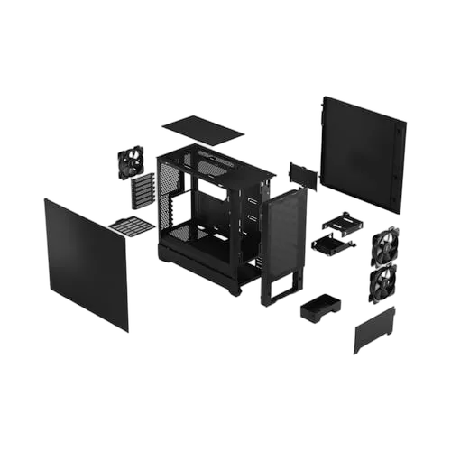 Fractal Design Pop Air Black Solid - MT/SansAlim/ATX, vue 12