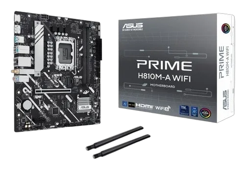 Asus PRIME H810M-A WIFI + Core Ultra 5 - 245K, vue 2