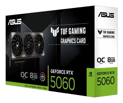Asus TUF Gaming GeForce RTX 5060 8GB GDDR7 OC Edition, vue 10