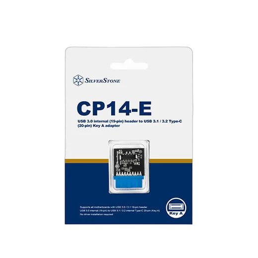 Silverstone Adaptateur CM interne USB 3.0 vers USB 3.1, vue 2