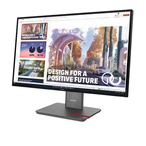 Lenovo Thinkvision P27QD-40 - 27" WQHD 120Hz IPS 6ms HMDI USB-C DisplayPort, vue 2