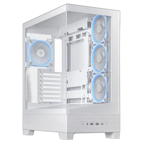 Asus Prime A31 PLUS TG ARGB Blanc - MT/Sans Alim/ATX, vue 2