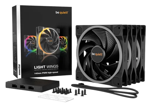 be quiet! Pack de 3 Light Wings 140mm PWM ARGB High Speed