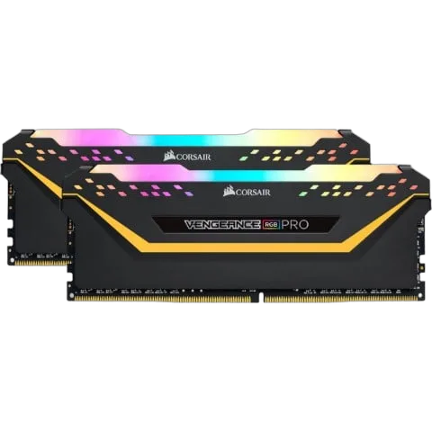 Corsair Vengeance RGB Pro (2x8Go DDR4 3200 PC25600) Noir, vue 3