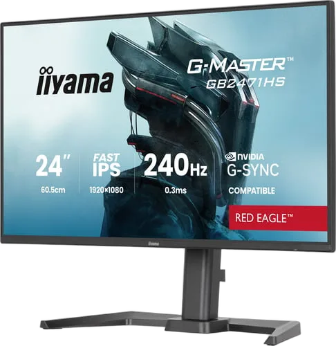 Iiyama G-Master GB2471HS-B1 - 23.8" FHD 240Hz Fast IPS 0.3ms G-Sync Adaptive Sync