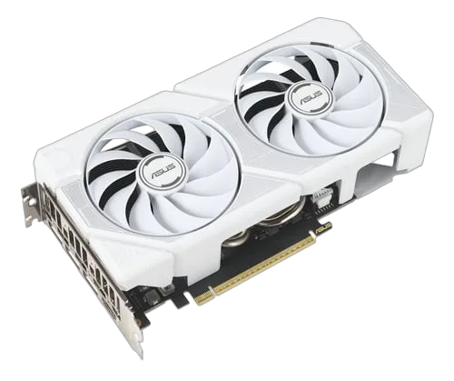 Asus Dual GeForce RTX 5060 Ti 8Go OC Blanc, vue 4