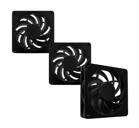 Alphacool Apex Stealth Metal 120mm - 2000rpm Noir Pack de 3, vue 1