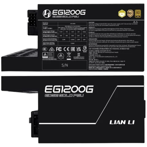 Lian-Li ATX 1200W - 80+ Gold - EDGE GOLD 1200 Noir, vue 6
