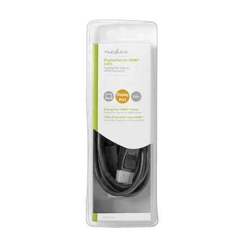 Nedis Câble DisplayPort 1.2 vers HDMI 1.2 mâle/mâle - 2m, vue 3