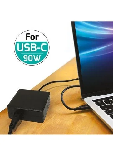 Port Alimentation secteur 90W - USB-C - Noir