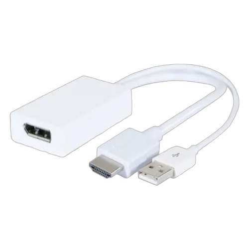 Adaptateur HDMI 1.4 M + USB vers DP 1.2 F, vue 1