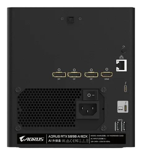 Gigabyte AORUS RTX 5090 AI BOX, vue 7