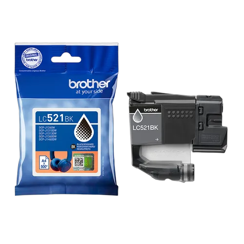 Brother Cartouche d'encre LC521BK - Noir