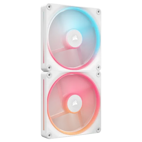 Corsair LX140-R RGB PWM (2x140mm) - Blanc, vue 4