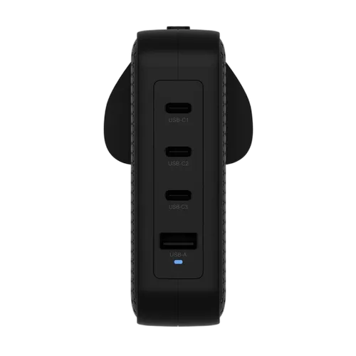 Targus Chargeur de voyage GaN 145W 3xUSB-C + USB-A - 4 ports  - Noir, vue 3