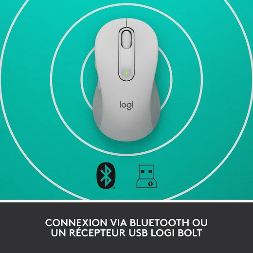 Logitech Signature M650 L - Sans-Fil - Blanc
