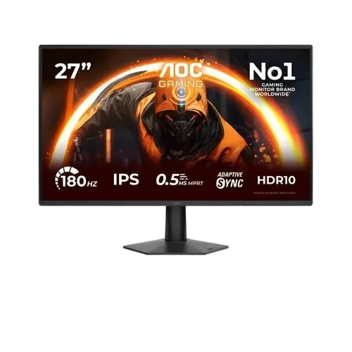 AOC 27G50F 27" FHD/180Hz/IPS + 24G50F 24" FHD/180Hz/IPS + Double Bras, vue 3