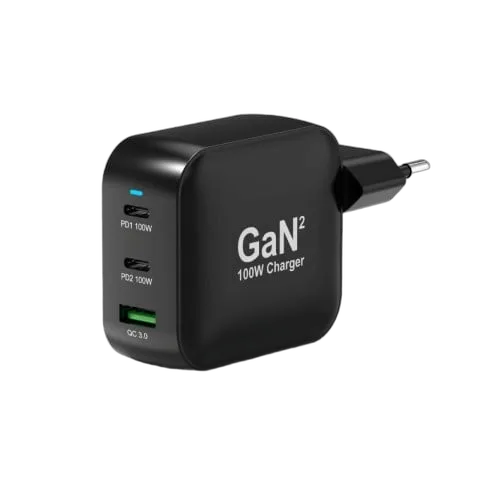 Port Chargeur mural 100W GaN 3 ports + Câble USB-C - 2m, vue 7