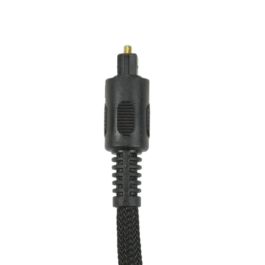 MCL Samar Câble Toslink HQ mâle/mâle - Tressé - 1m - Noir