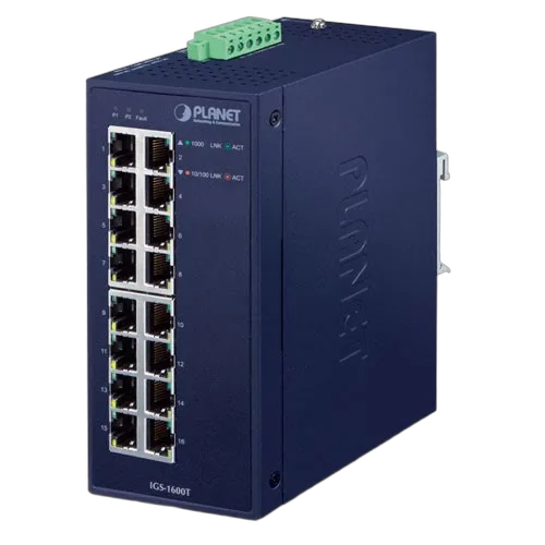 Planet 16 ports 10/100/1000 - IGS-1600T, vue 1