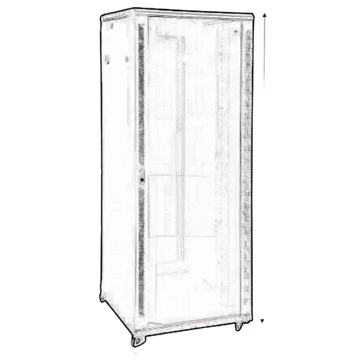 Kimex International Baie de brassage en kit 19"x42Ux600mm Noir