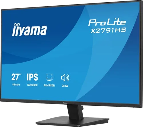 Iiyama Prolite X2791HS-B1 - 27" FHD 120Hz IPS 1ms Adaptive Sync, vue 2
