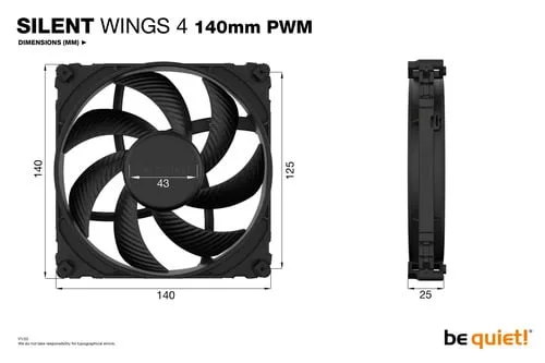 be quiet! SILENT WINGS 4 140mm PWM, vue 5