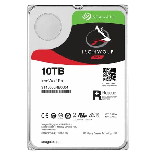 Seagate 10To IronWolf Pro SATA III 256Mo - ST10000NT001, vue 4