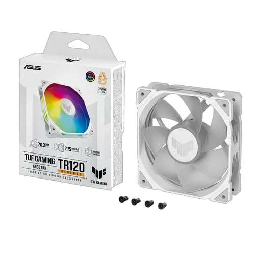 Asus TUF GAMING - TR120 Fan ARGB REVERSE - Blanc, vue 9