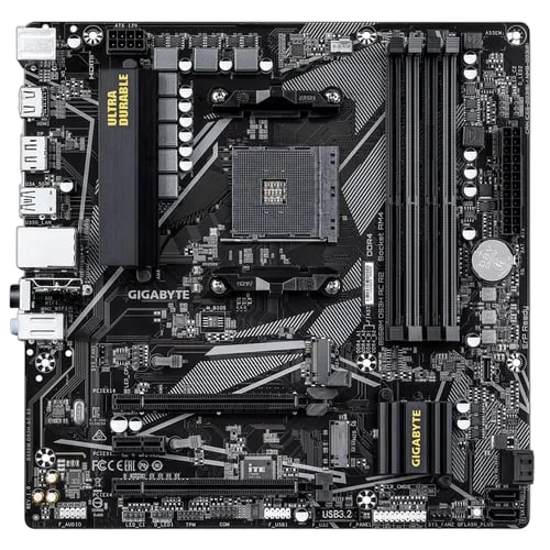 Gigabyte B550M DS3H AC R2, vue 2