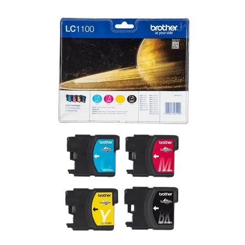 Brother Pack de 4 cartouches LC1100 BK/C/M/Y-Seconde Vie