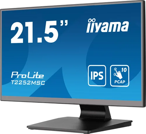 Iiyama ProLite T2252MSC-B2 - 22" FHD Tactile 5ms HDMI DisplayPort USB, vue 4