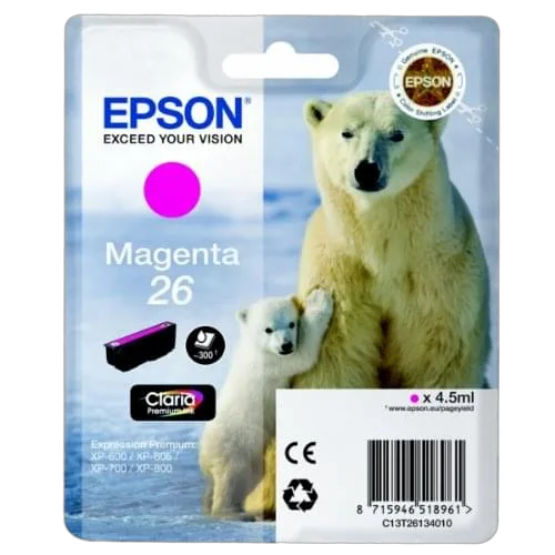 Epson Cartouche d'encre Magenta 26, vue 1