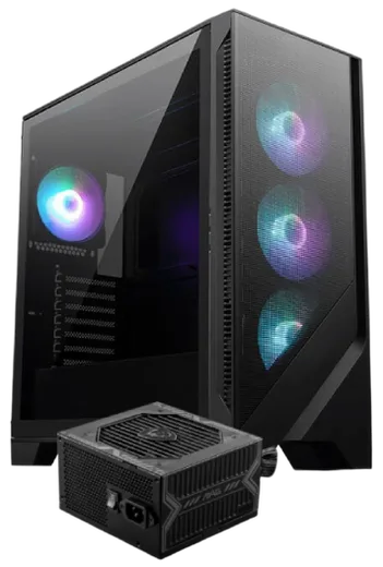 MSI MAG FORGE 320R AIRFLOW Noir + MAG A650BN Noir