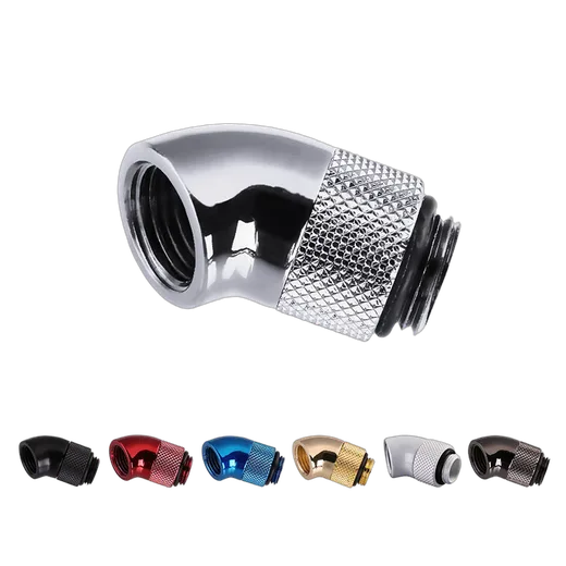 CONSTRUCTEUR Fitting coudé rotatif 45° argent - 14mm, vue 1
