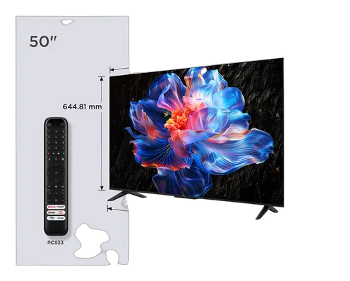 TCL 50P69K - 50" 4K 60Hz Google TV Wifi/BT HDR10, vue 2