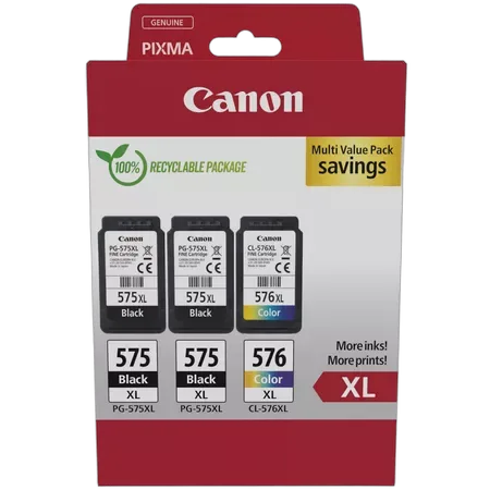 Canon Pack de 3 cartouches - PG-575XLx2/CL-576XL, vue 2