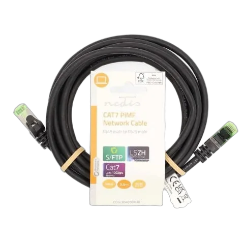 Nedis Câble RJ45 Cat7 S/FTP - 3m - Noir