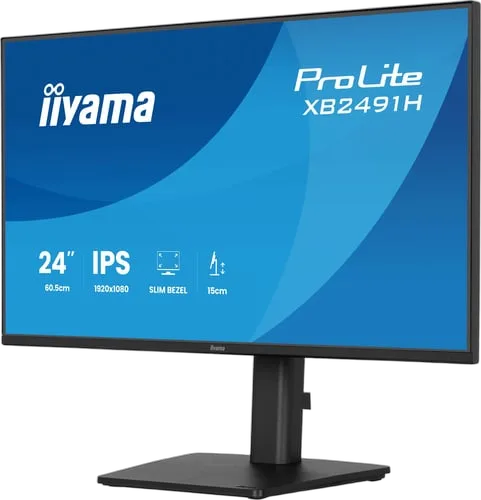 Iiyama Prolite XB2491H-B1 - 23.8" FHD 120Hz IPS 1ms Pivot HDMI Adaptive Sync, vue 4