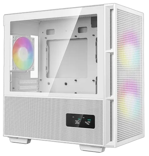 Deepcool CH360 DIGITAL Blanc - GT/Sans Alim/Micro-ATX, vue 2